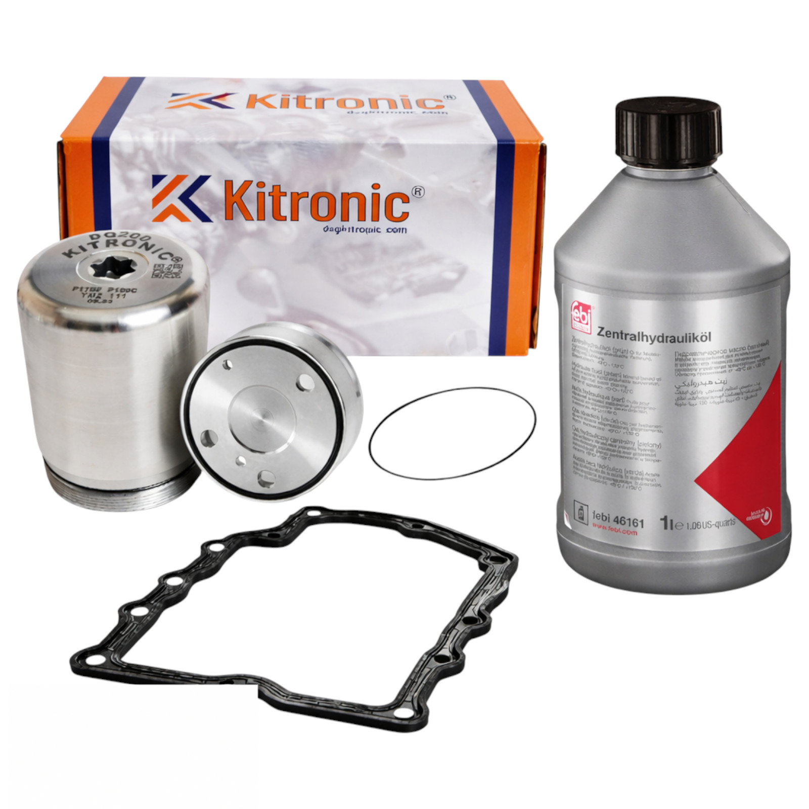 Kitronik Druckspeicher / Akkumulatorkolben (Kitronik) mit Torx und Hydrauliköl (verstärkt, Premium, Torx-Befestigung) passend für Audi, Volkswagen, Seat und Skoda 7-Gang DSG Doppelkupplungsgetriebe DQ
