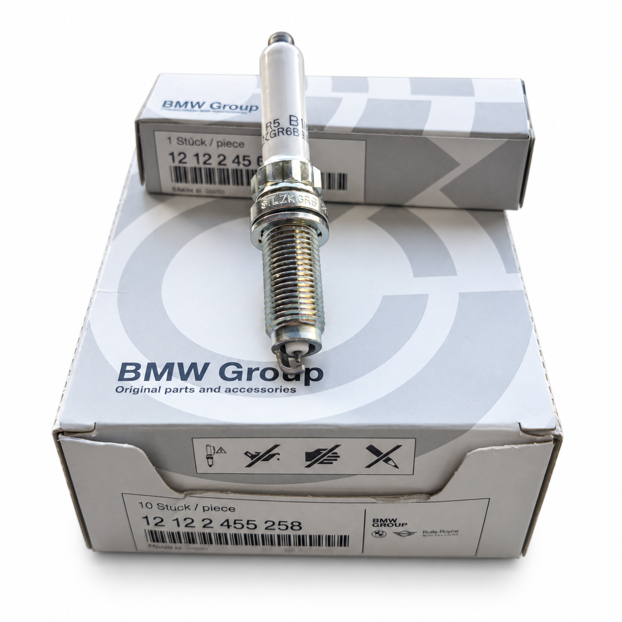 Zündkerze 12122455258 für BMW B38 B48 B58 F40 G20 G30 X1 X2 Z4 – Einzelkerze