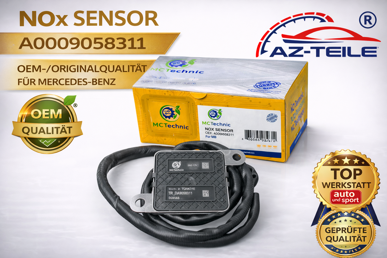Mercedes-Benz NOx Sensor A0009058311 Stickoxid Abgas Sensor