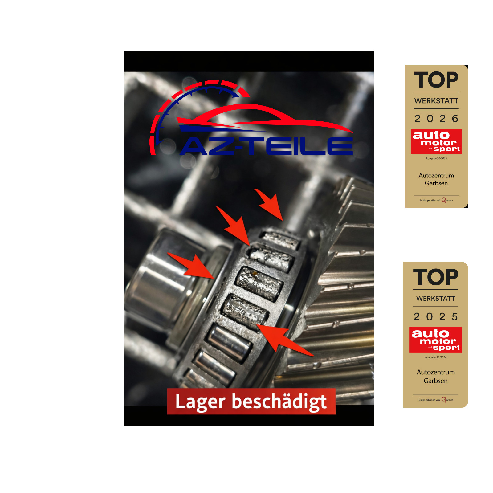 DSG DQ500 Lagersatz 7-Gang 0BH 0BT Getriebe Lager Reparatursatz AZ-Teile®