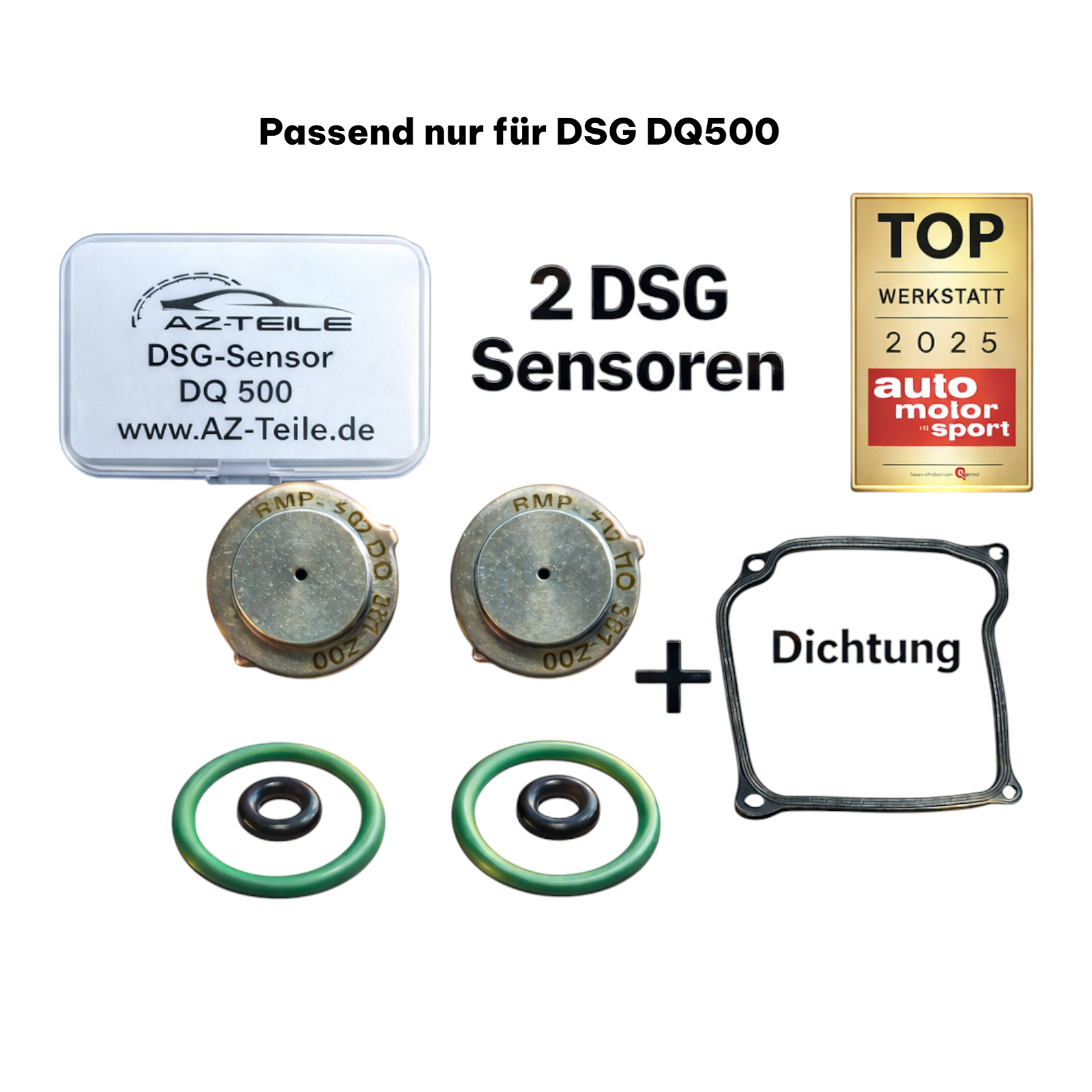 2x Drucksensor Kupplungspositionssensor mit Dichtung für VW Audi Seat Skoda DSG 7-Gang
