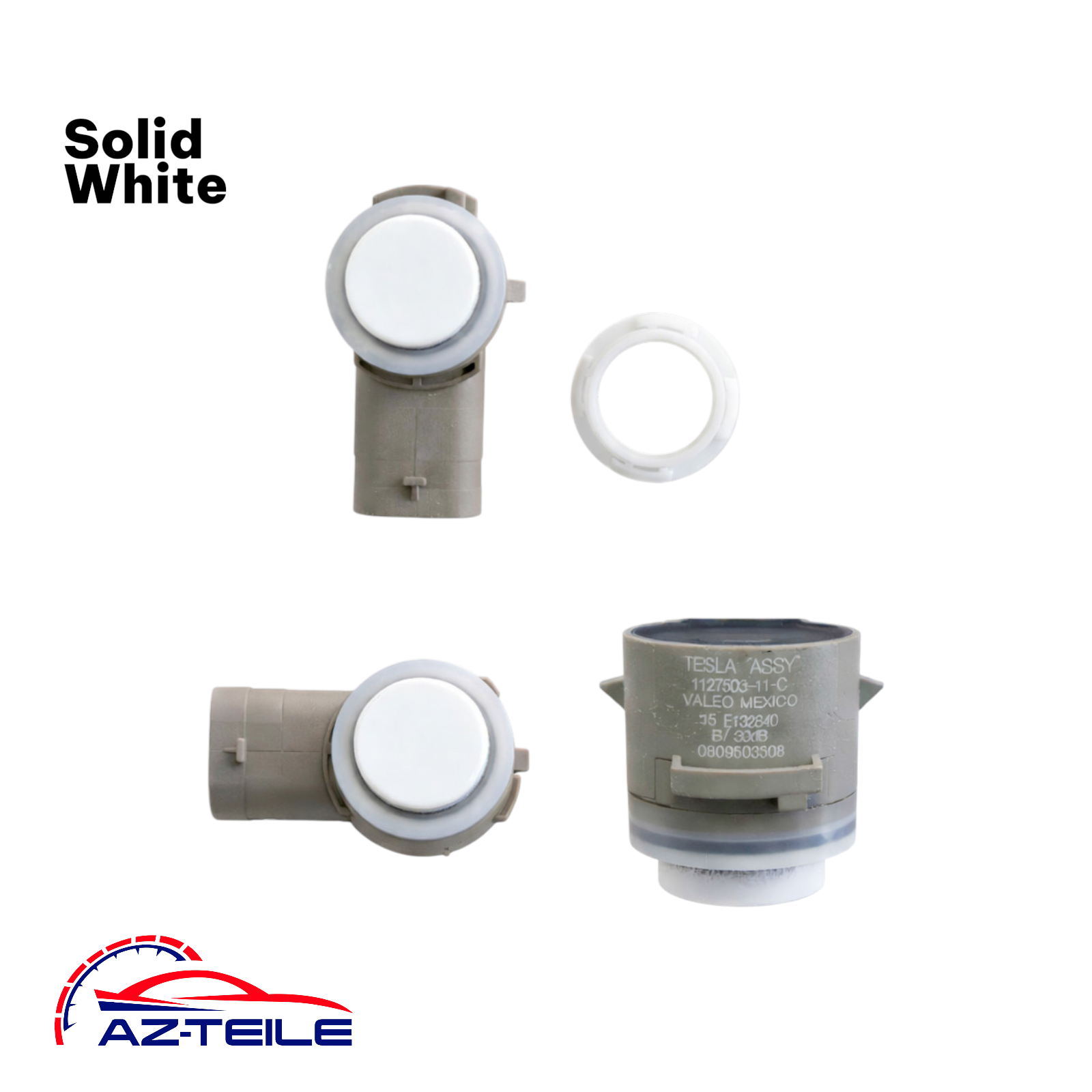 AZ-Teile® PDC Parksensor passend für Tesla Model 3 1127503-11-C Solid White hinten