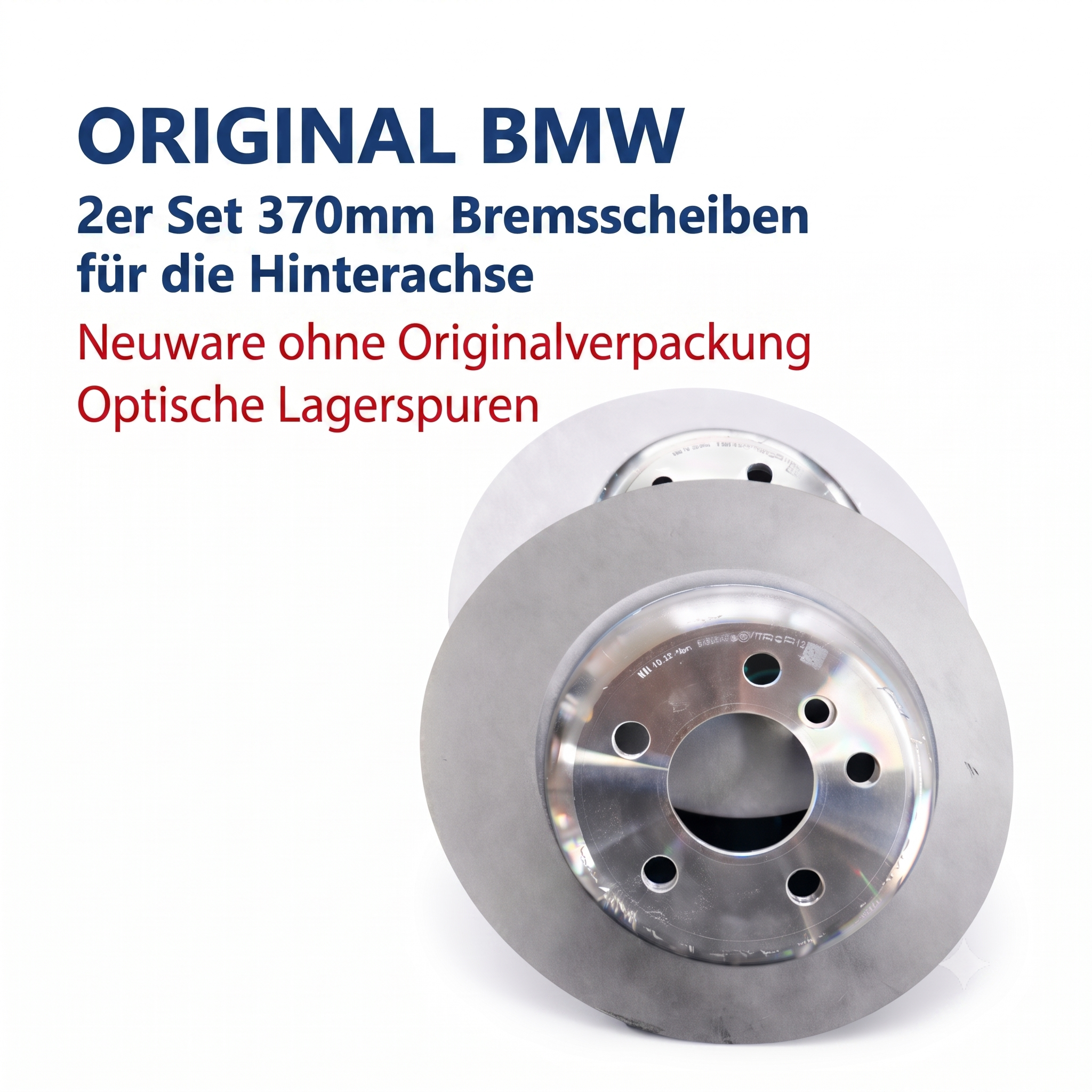 Original BMW Bremsscheiben Ø370mm G07 G06 G30 F90 G11 G12 G02 G05 F95 F96 F98