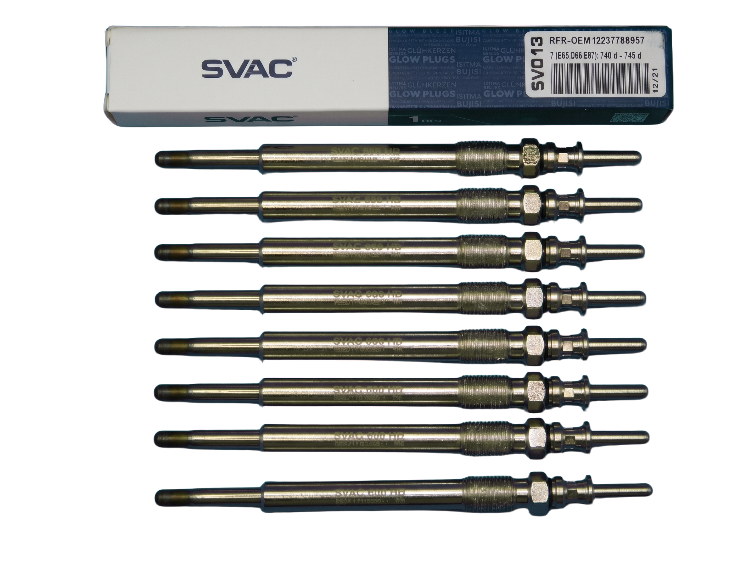 Glühkerze passend für 8 Zylinder BMW 740d und 745d, RFR-OEM 12237788957 / SV013