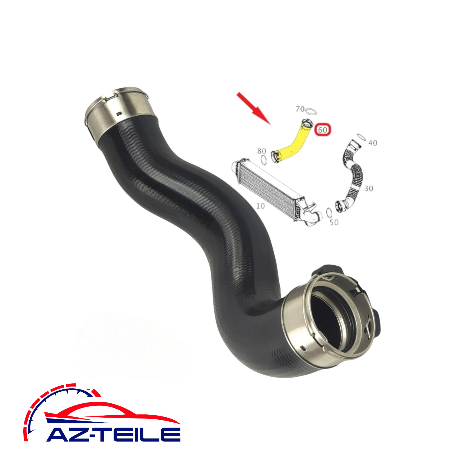 Turboschlauch Mercedes GLA X156 A2465280682 Ladeluftschlauch