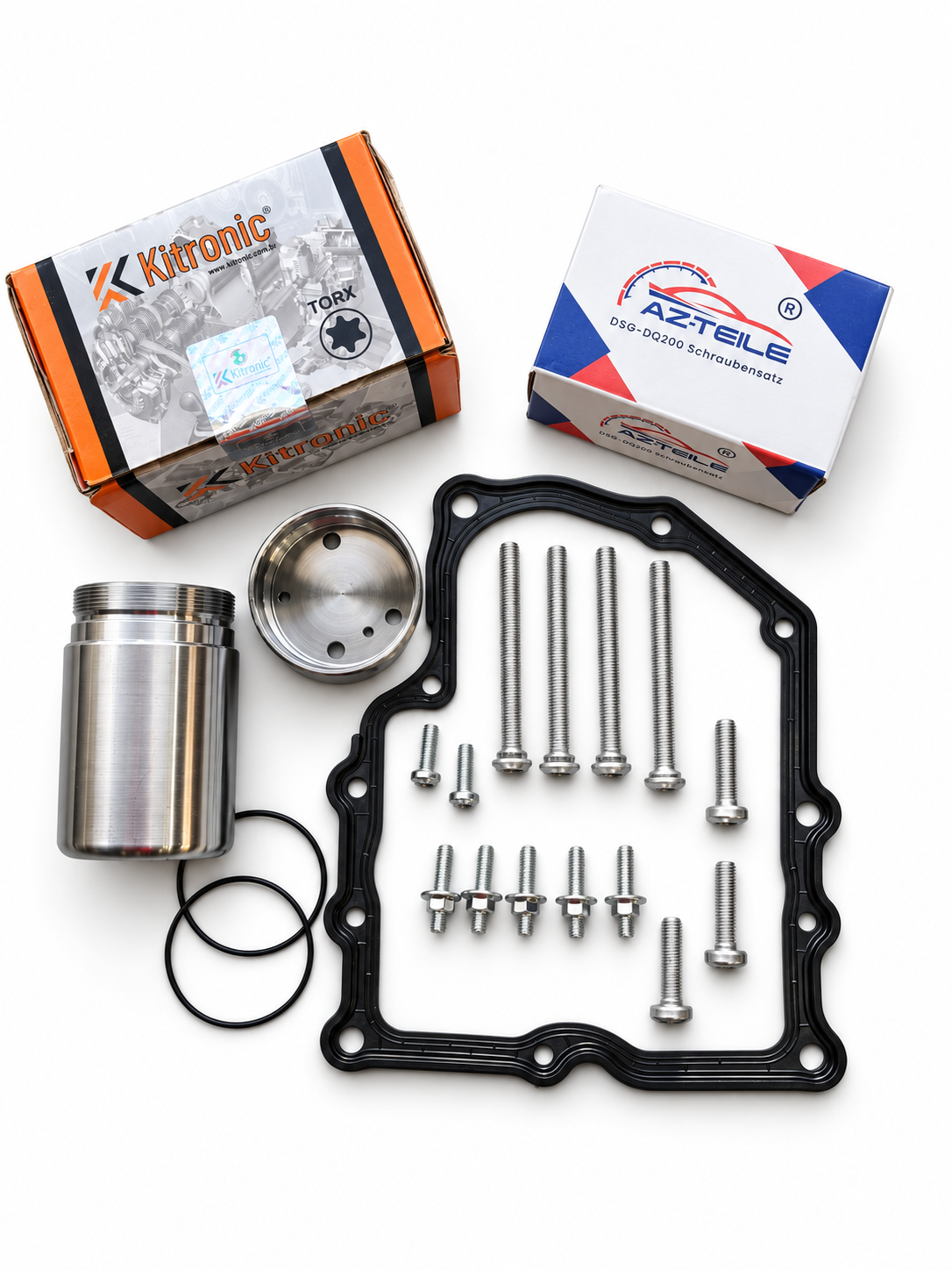 Kitronic Druckspeicher verstärkt mit Schraubensatz und Dichtung DSG DQ200 0AM 0CW 0AM325587E