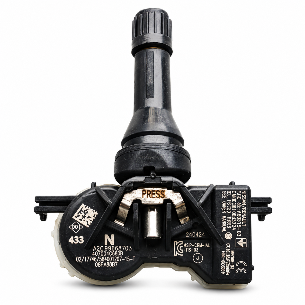RDKS Reifendrucksensor 407004CB0B für Renault Espace V Kadjar Megane IV 433 MHz Plug & Play