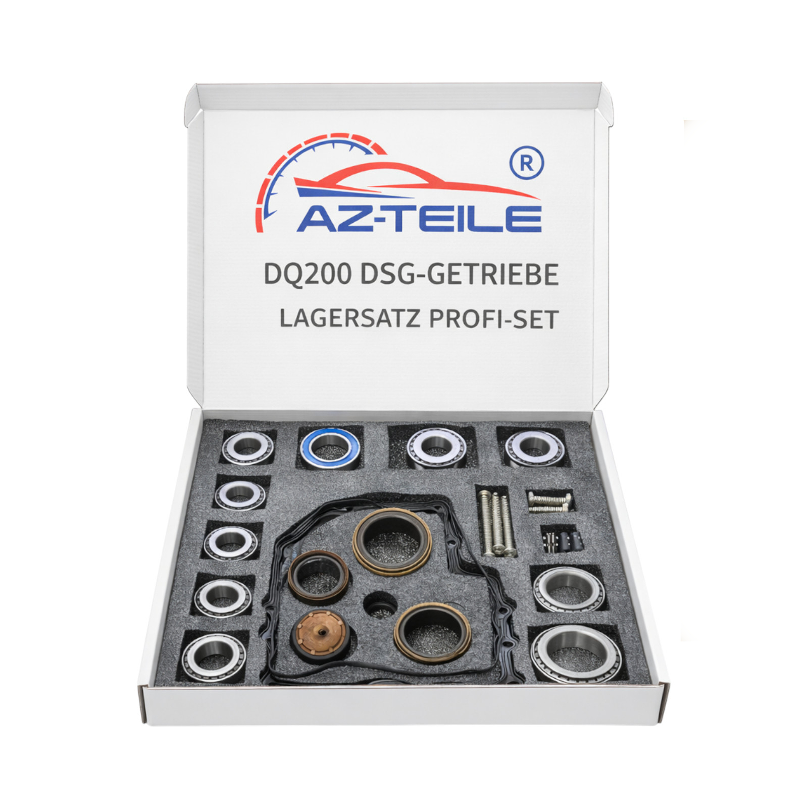 AZ-Teile® Lagersatz + Schaltgabel-Reparatursatz DSG 7-Gang DQ200 (0AM, 0CW) passend für VW Audi Seat Skoda