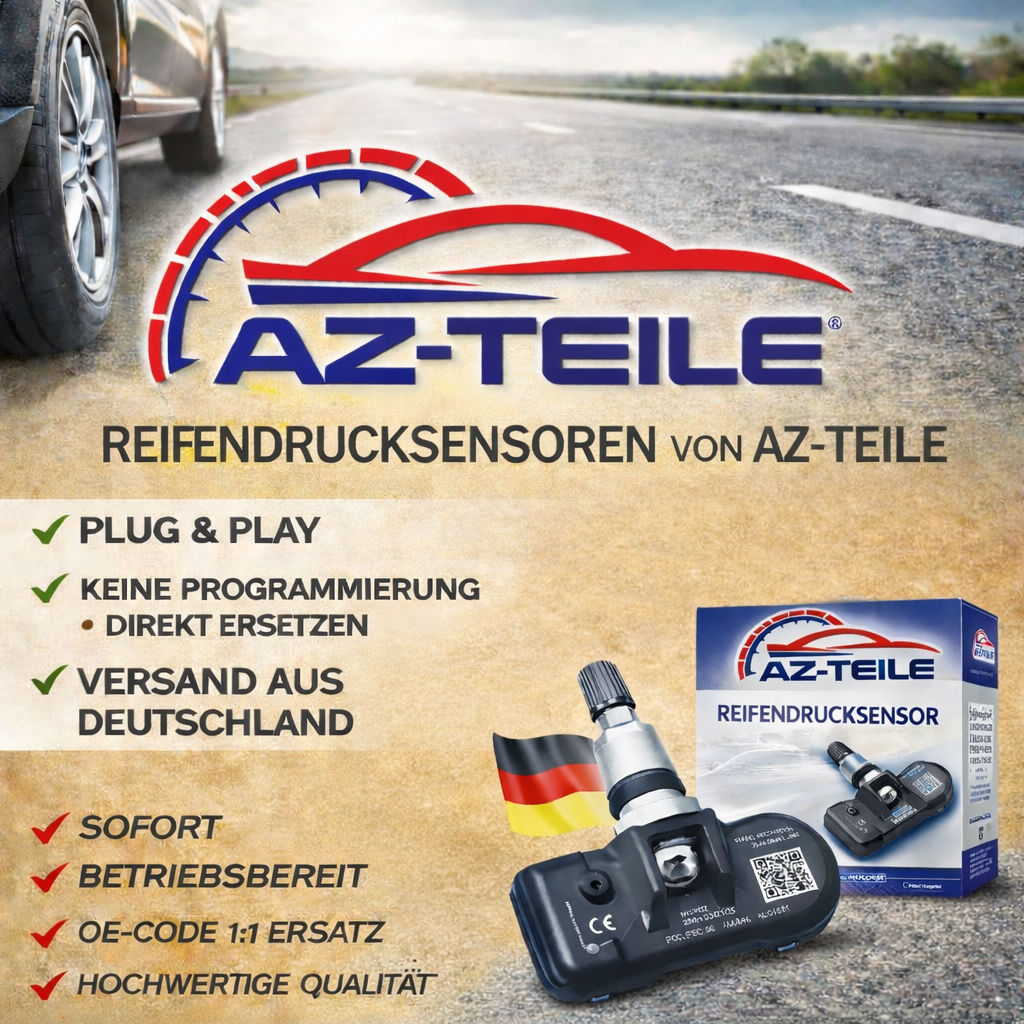 AZ-Teile® RDKS Reifendrucksensor 433 MHz passend für Mercedes-Benz A0009058413 A0009055419 A0009058706