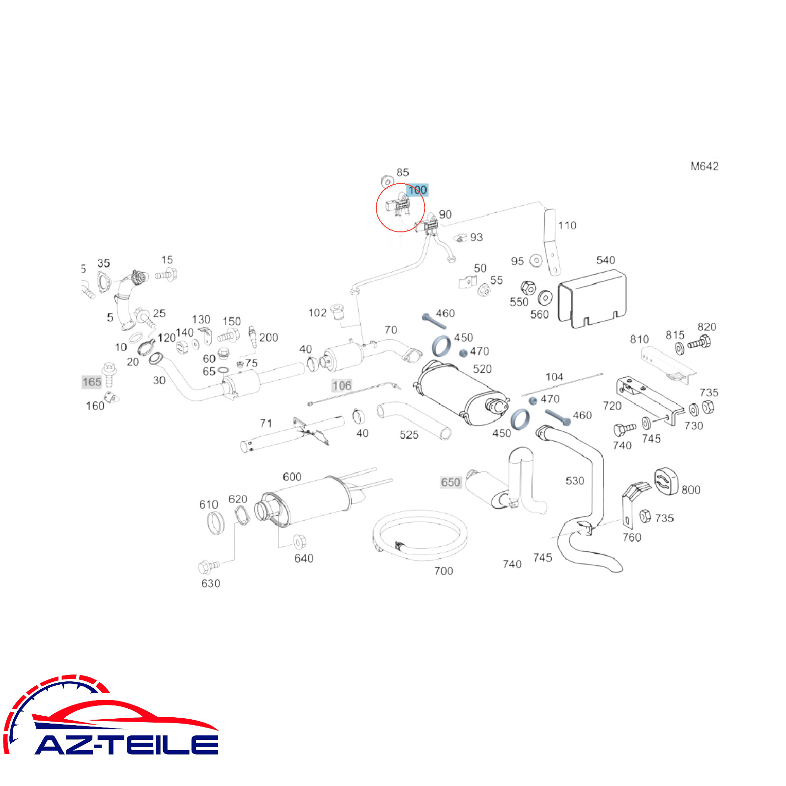 Abgasdrucksensor für Mercedes A6429050200 DPF Differenzdrucksensor