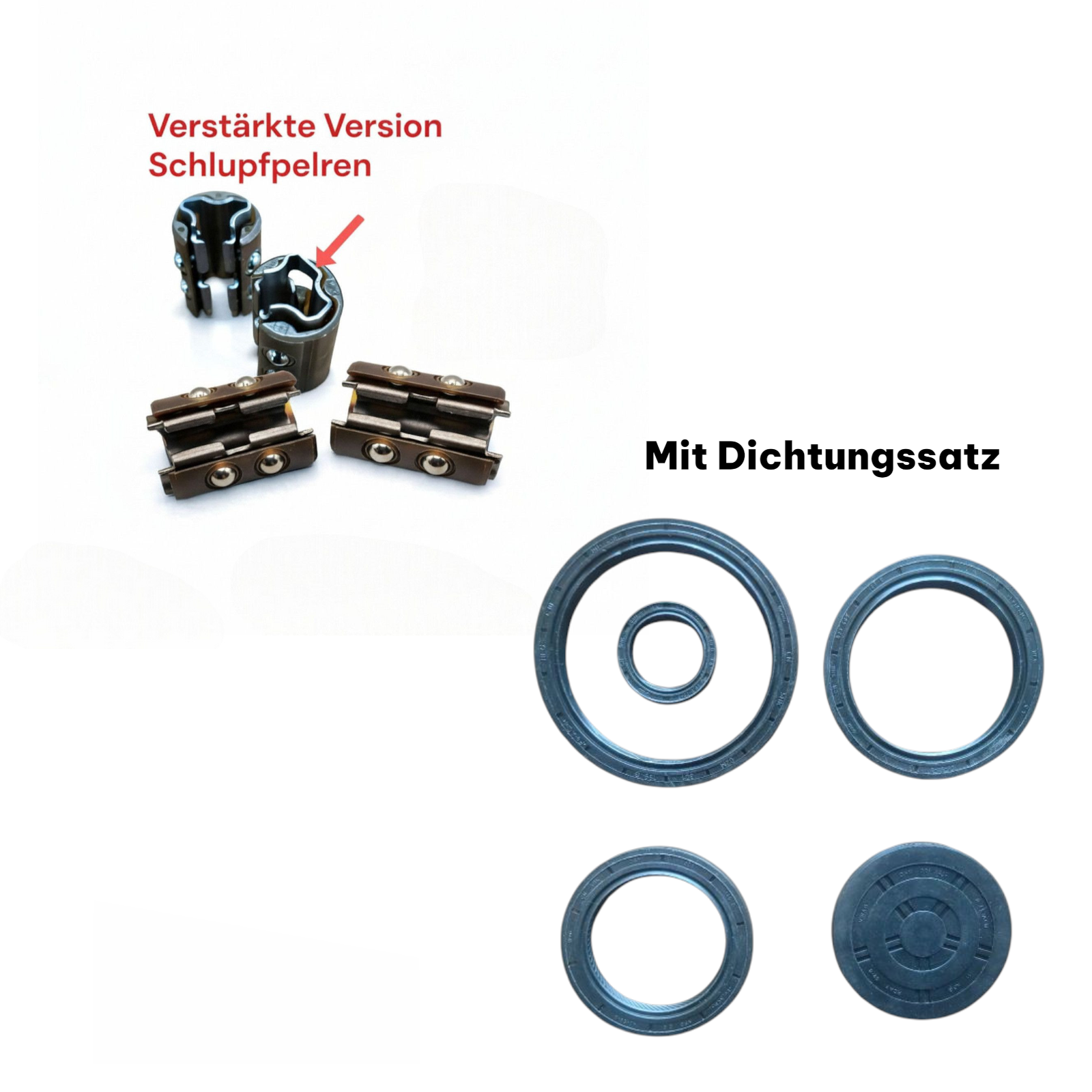 AZ-Teile® Schlupfperlen-Set + Dichtungssatz DSG 7-Gang DQ200 / 0AM passend für VW Audi Seat Skoda