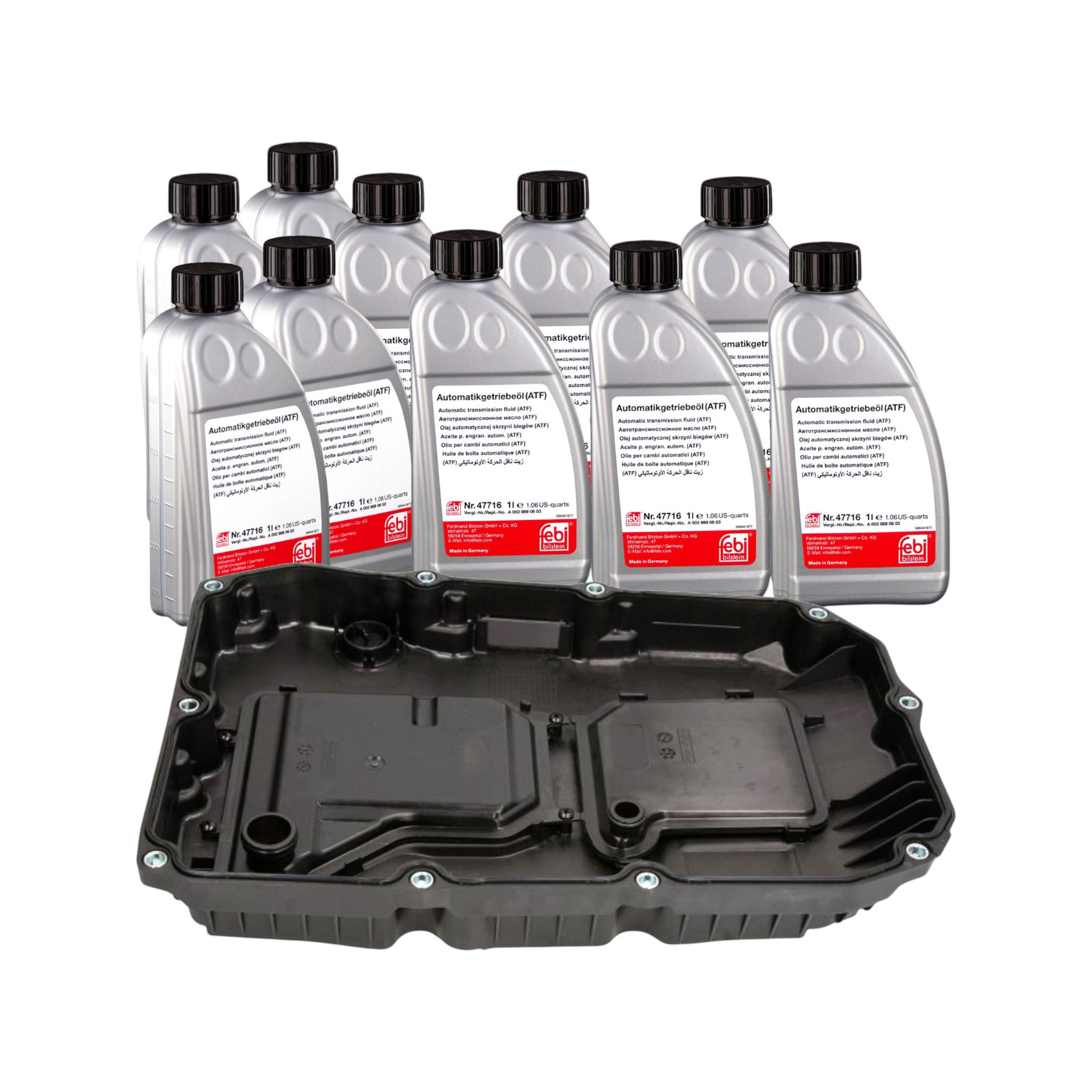 HYDRAULIKFILTER FEBI+FEBI ATF ÖL 100708 für MERCEDES 9G-TRONIC 725.0 HYDRAULIKFILTER FEBI+FEBI ATF ÖL 100708 für MERCEDES 9G-TRONIC 725.0