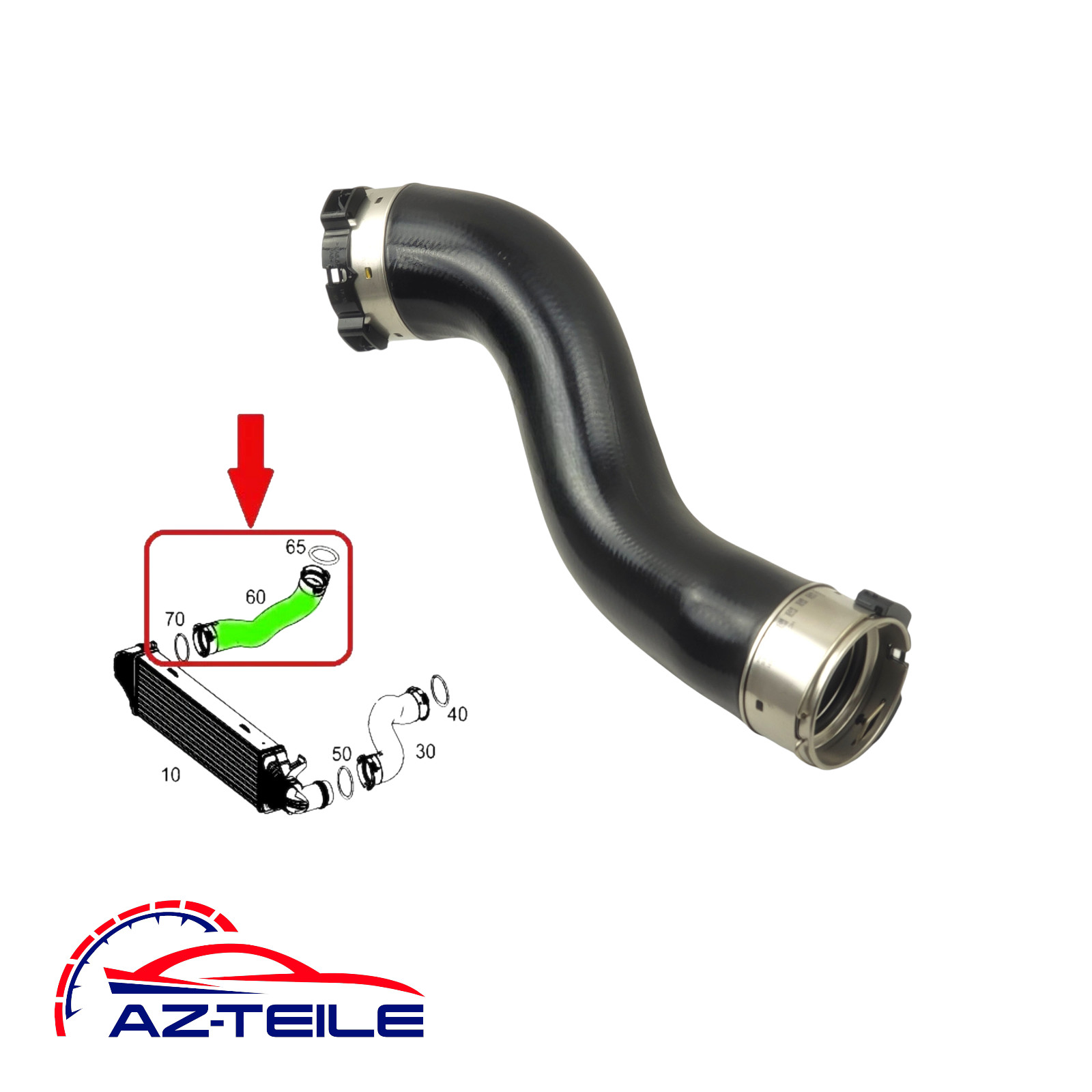 Turboschlauch Mercedes C180 CGI W204 A2045284682 Ladeluftschlauch