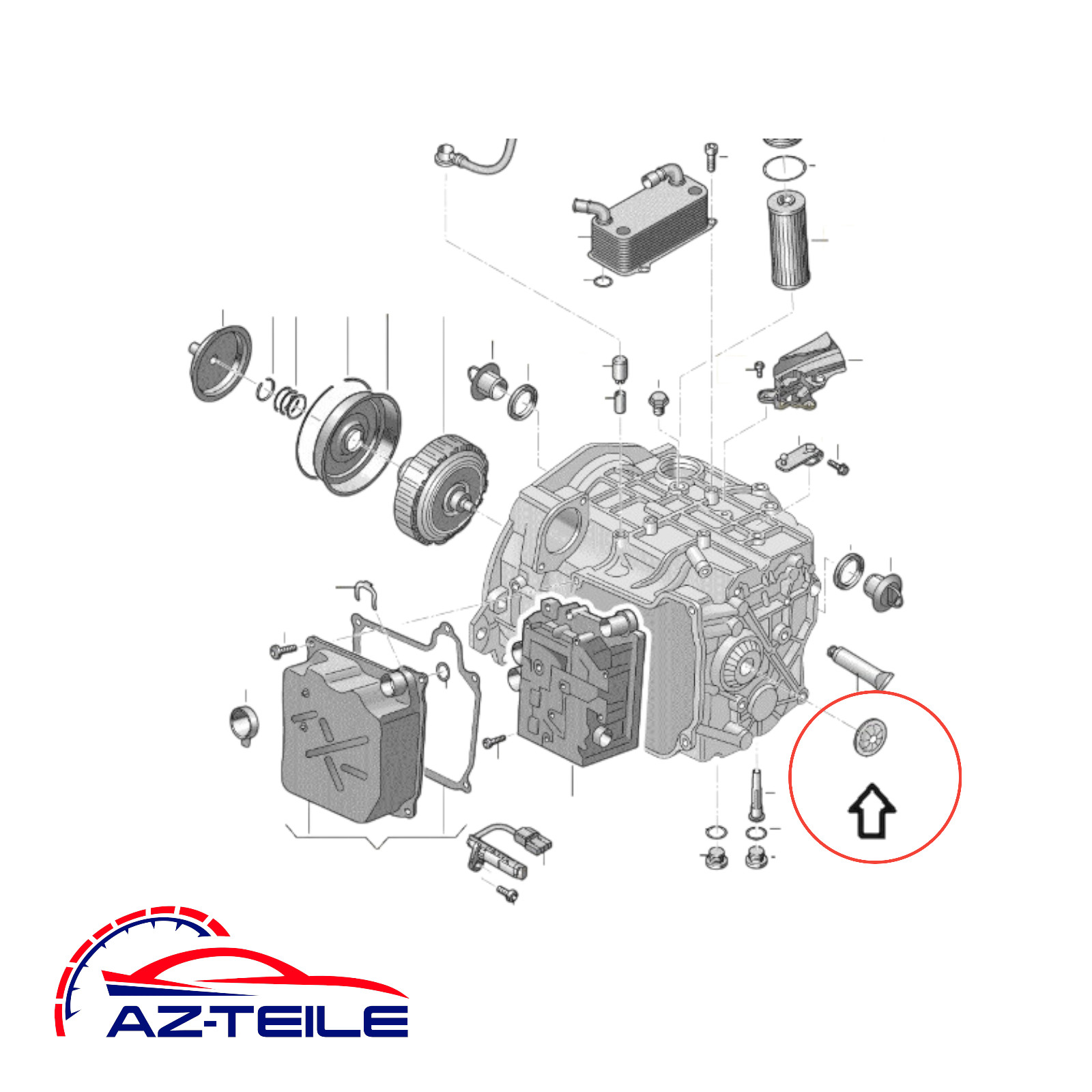Deckel Abdeckung DSG DQ500 für VW Audi Seat Skoda 0BH301125E Getriebedeckel