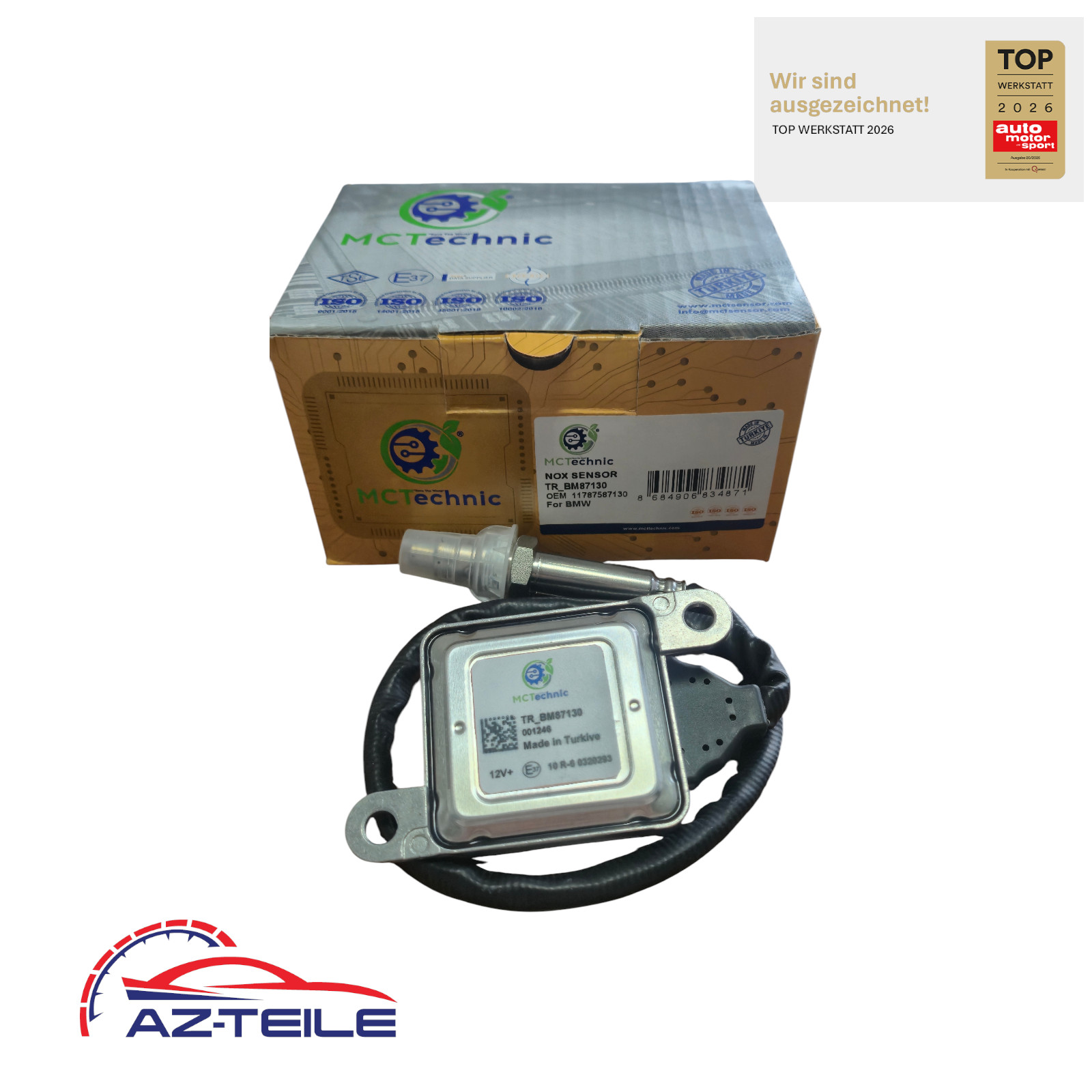 NOx Sensor 11787590402 für BMW 5er F10 F11 523i 528i 530i N53 Stickoxidsensor
