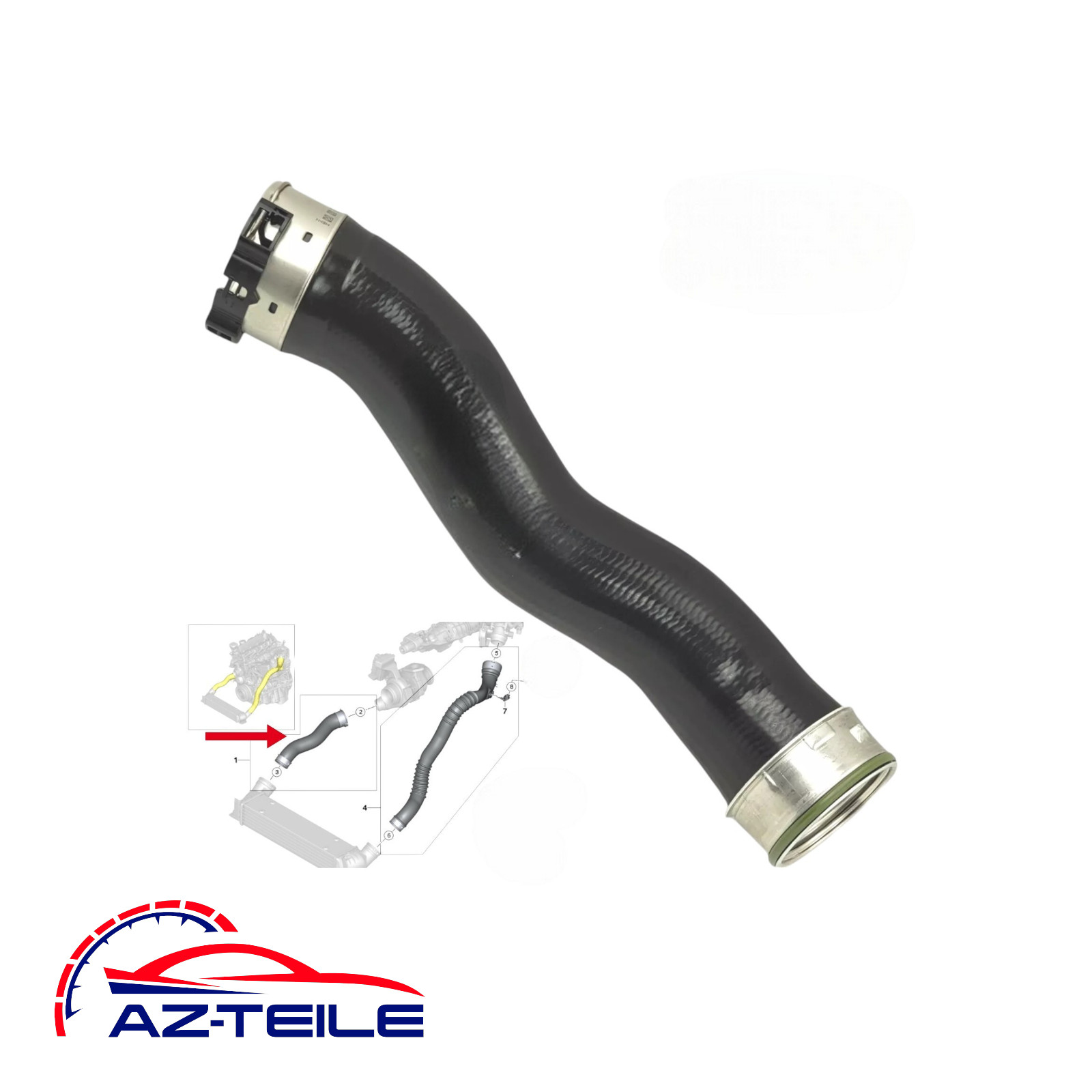 Ladeluftschlauch BMW E90 E91 E92 E93 11617802753 Turboschlauch