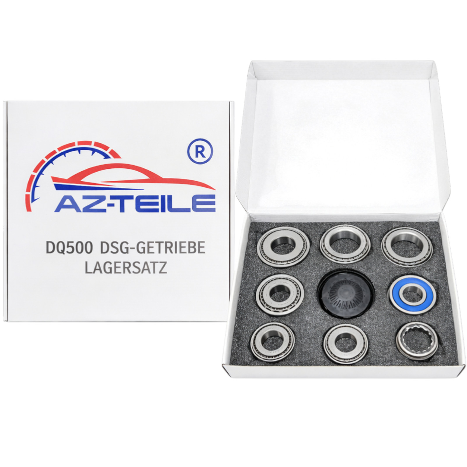 AZ-Teile® Lagersatz für Getriebewellen und Lagerstellen DSG 7-Gang DQ500 (0BH, 0BT) passend für VW Audi Seat Skoda