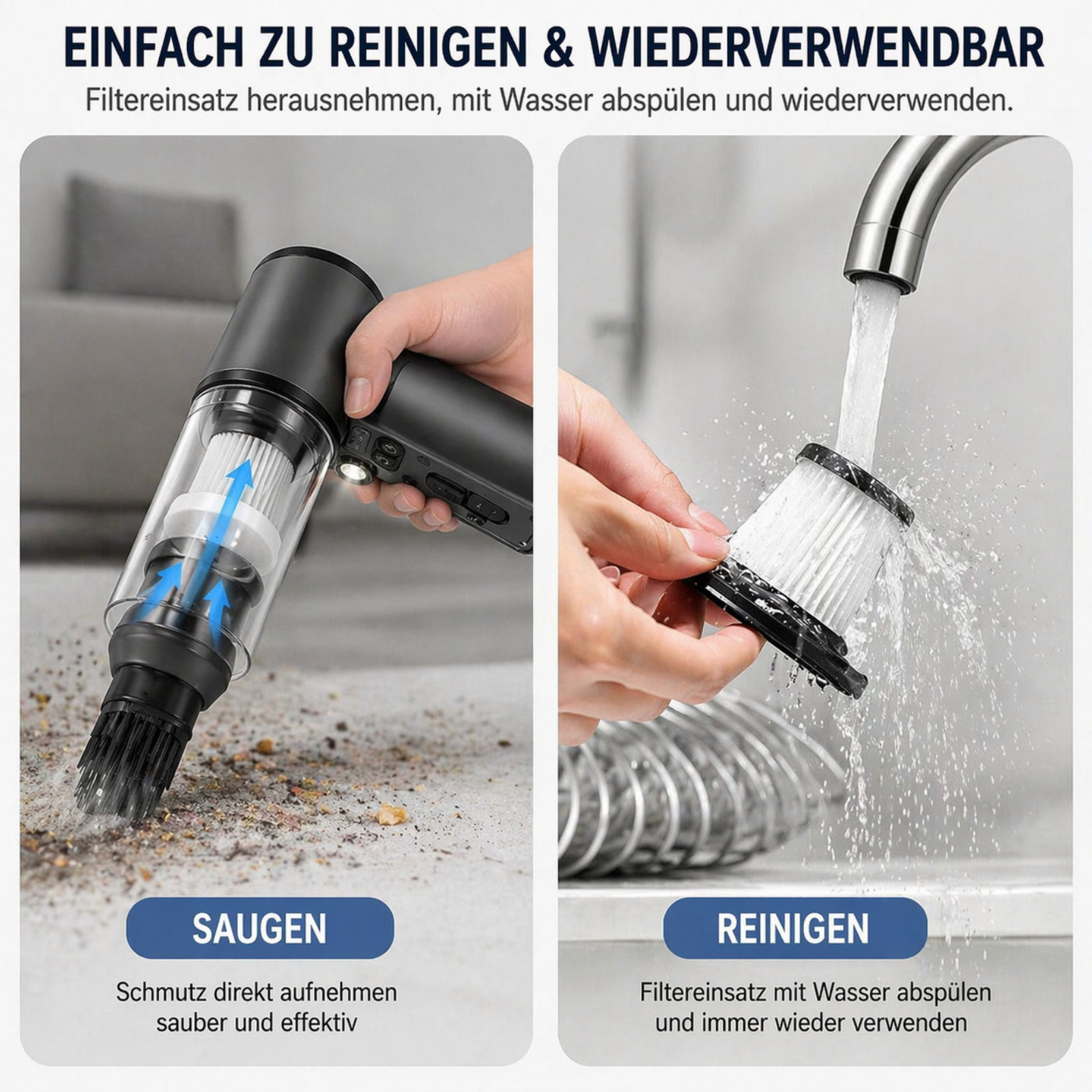 Elektrischer Druckluftreiniger 150000RPM Akku Air Duster Set