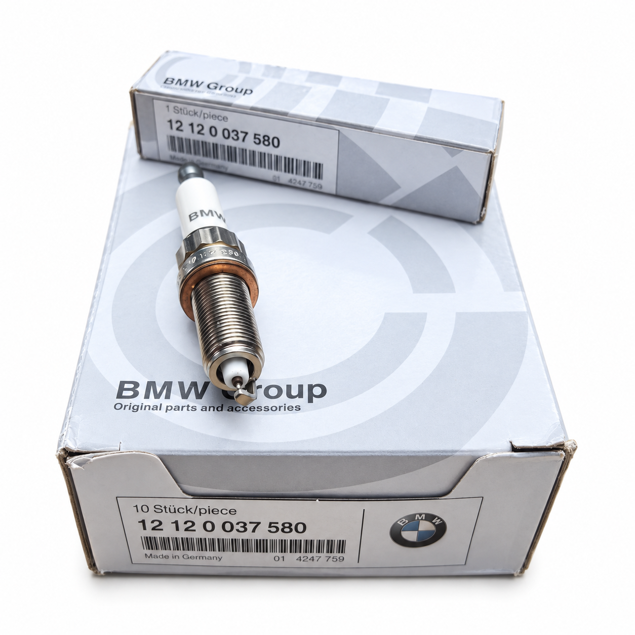 Zündkerze 12120037580 für BMW N54 N55 N63 S63 F01 F10 F30 X5 X6 – Einzelkerze