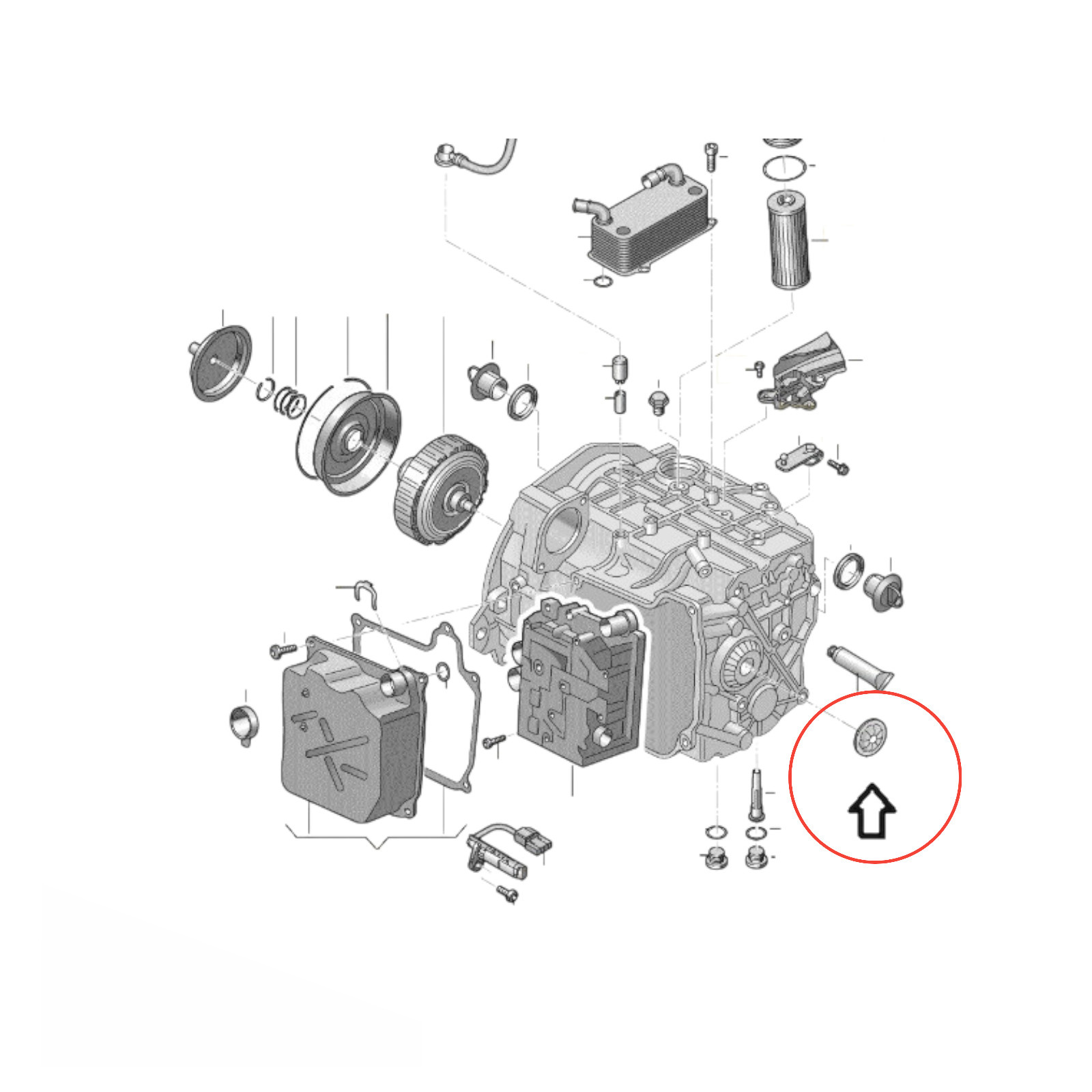 DSG DQ500 0BH 0BT Getriebedeckel Abdeckung 0BH301125E VW Audi Seat Skoda 0BH301125D