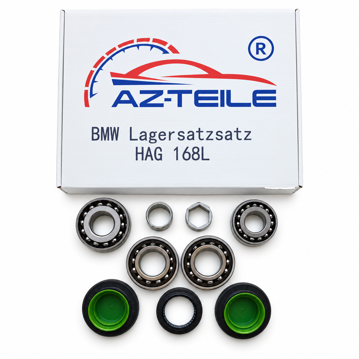 BMW Differential 168L Lagersatz mit Dichtungen für 1er, X1 und Z4 | AZ-Teile®