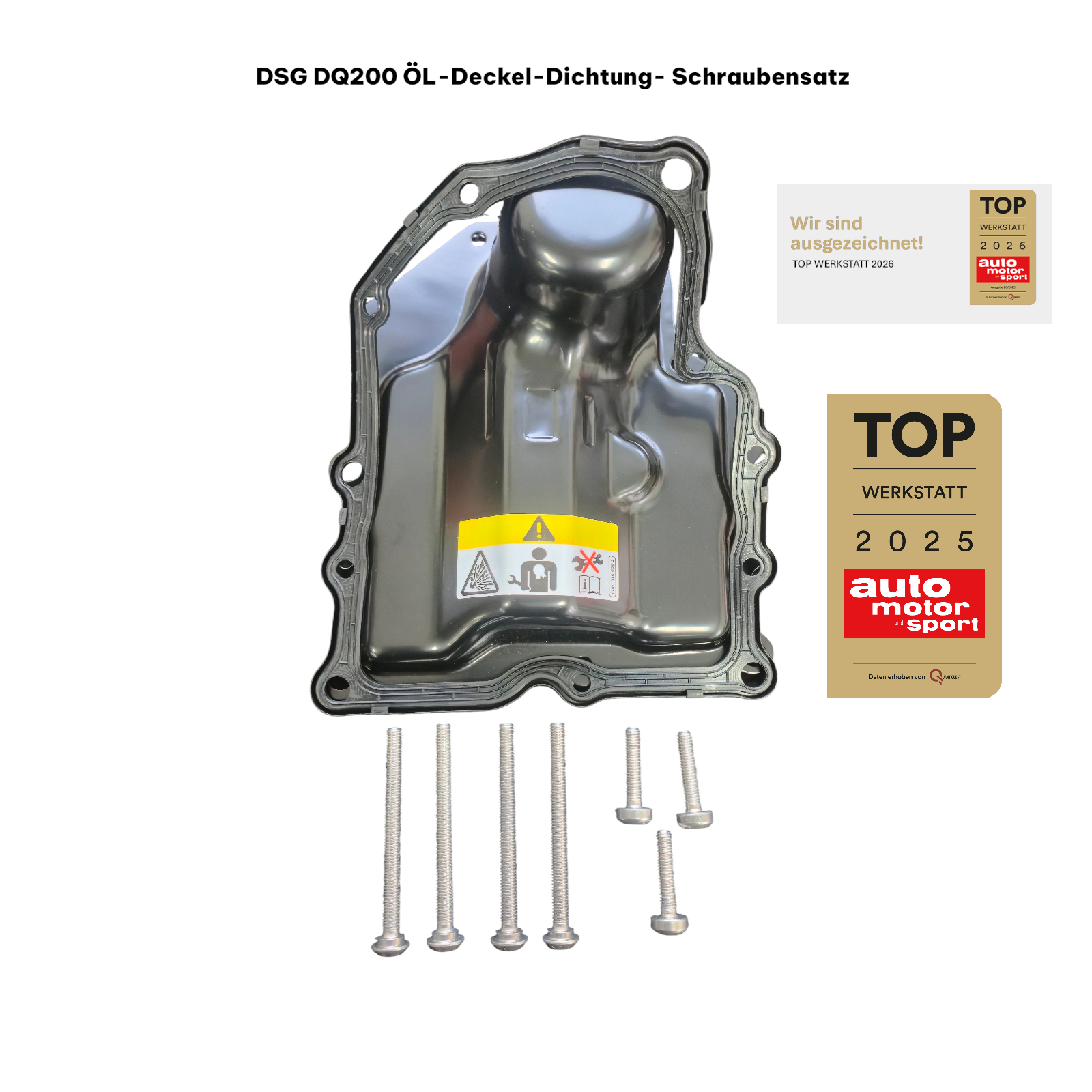 ÖL-Deckel mit Dichtung und Schraubensatz DSG Mechatronik 0AM DQ200