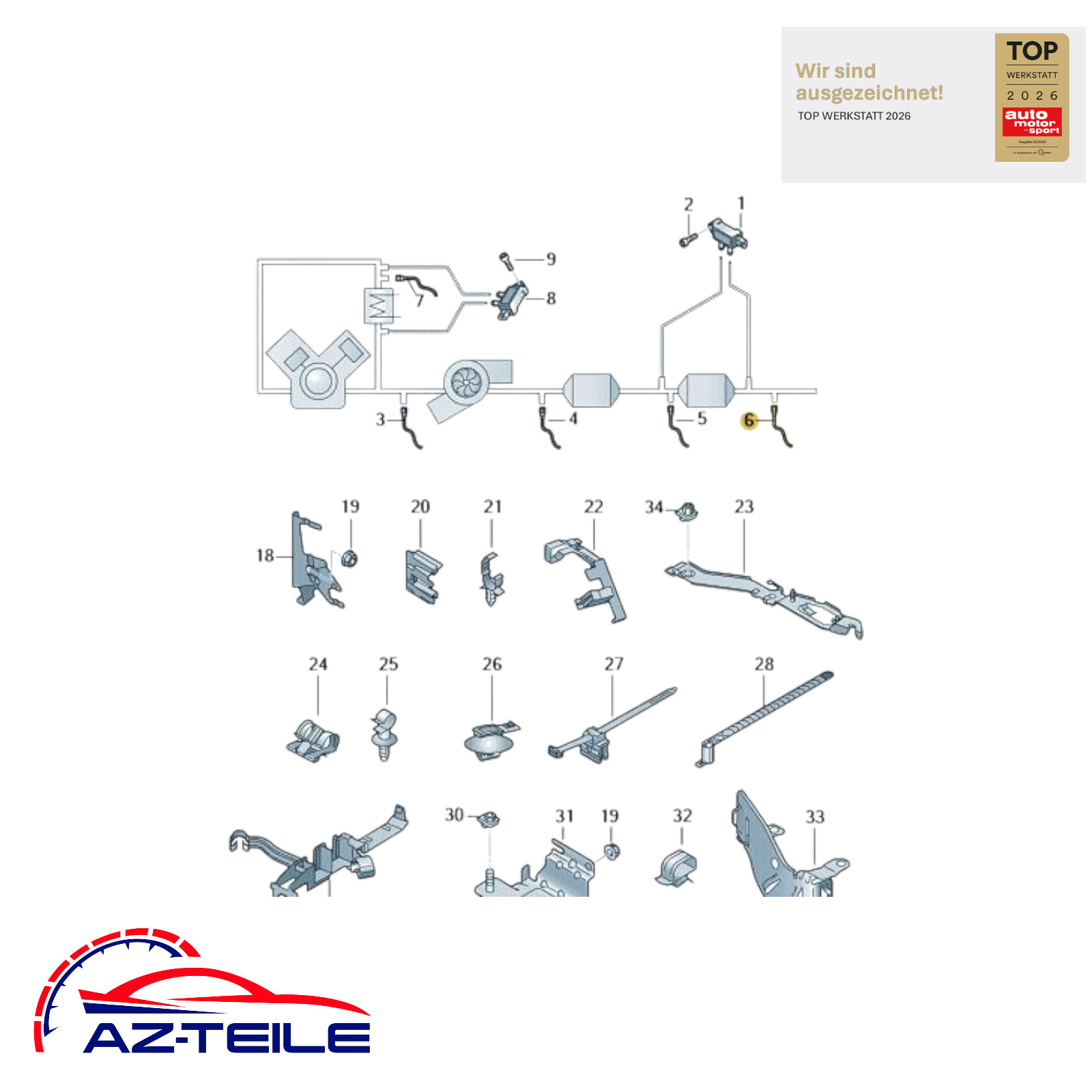 Lambdasonde NOx Sensor Audi A4 A5 8W0907807BM