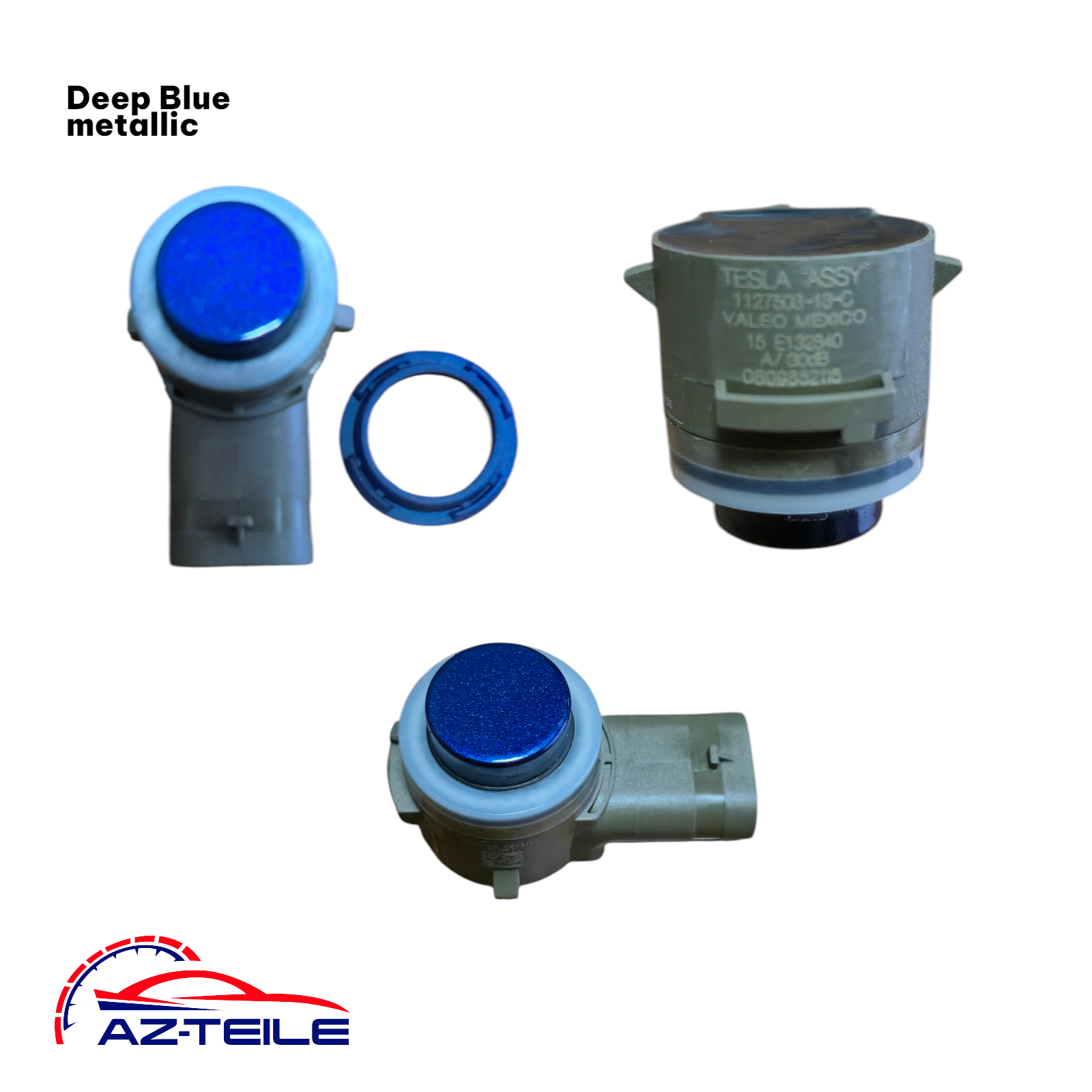 AZ-Teile® PDC Parksensor passend für Tesla Model 3 1127503-13-C Deep Blue Metallic hinten
