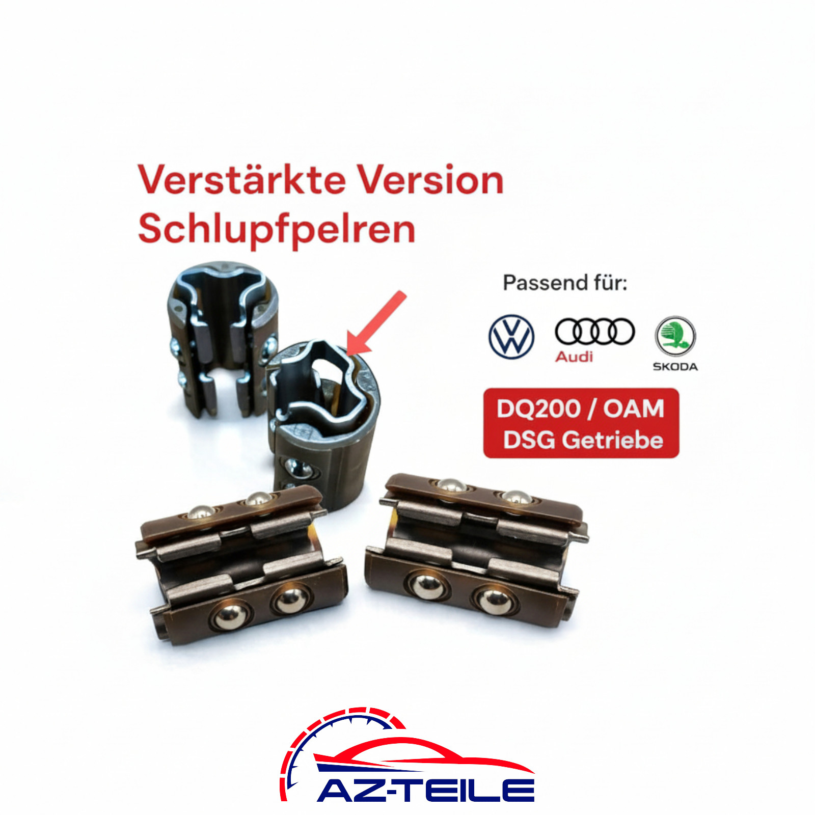 2 x Schlupfperlen DSG Getriebe Schaltgabel 7 gang VW Audi 0AM DQ200