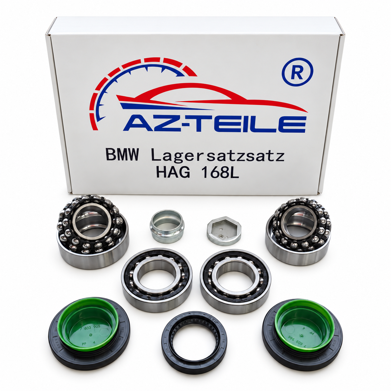 BMW Differential 168L Lagersatz mit Dichtungen für 1er, X1 und Z4 | AZ-Teile®